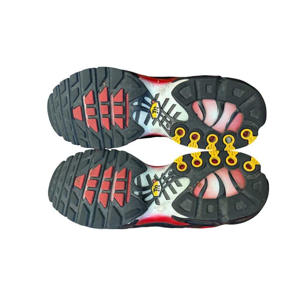 Nike Air Max Plus TN Black/University Red/White Sneakers Men's Size 12 - Picture 6 of 12